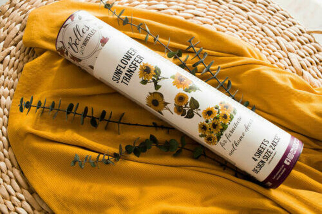 NEW Belles & Whistles Transfer - Sunflowers