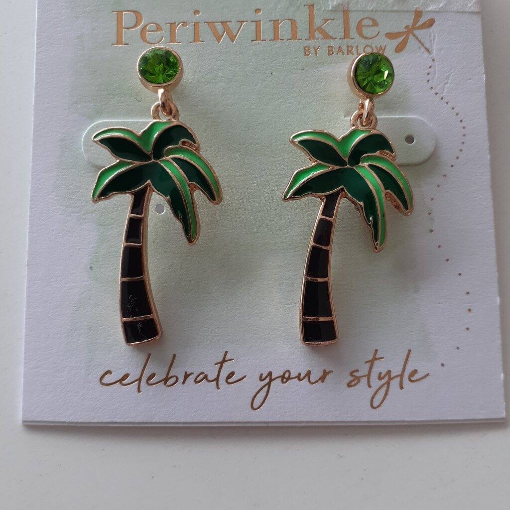 NEW Earrings - Enamel Palm Trees 8107809