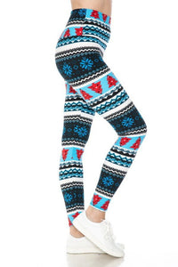 NEW One Size Leggings - Christmas Trees LY5R-N247