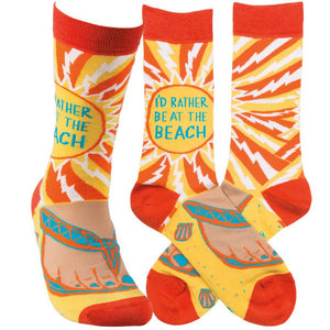 *NEW Socks - I'd Rather Be At The Beach - 36254