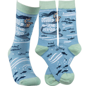 NEW Socks - Kinda' Pissed About Not Being A Mermaid - 36253