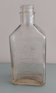 Vintage Hinds Honey and Almond Cream Glass Bottle