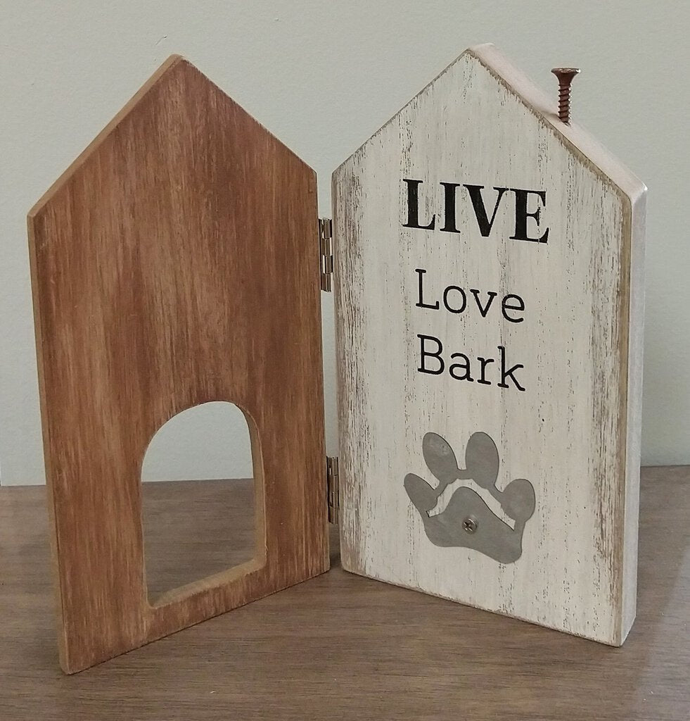 NEW Live Love Bark Dog House Decor