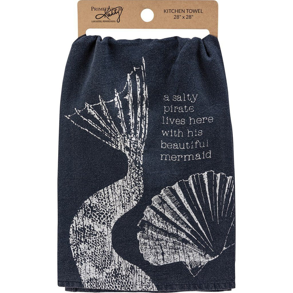 NEW Kitchen Towel -A Salty Pirate Lives Here - 113604