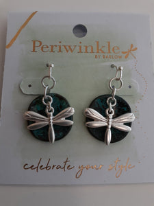 NEW Earrings - Patina Dragonfly 8108021