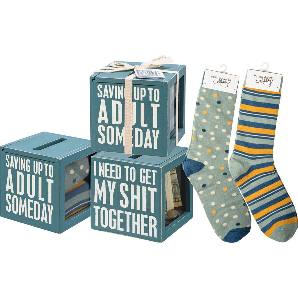 NEW Bank & Socks Set - Saving Up To Adult - 111297