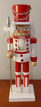 Load image into Gallery viewer, NEW 10&quot; Soldier Nutcracker White/Red 552344
