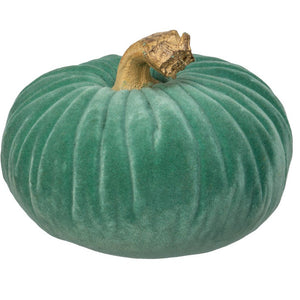 NEW Velvet Pumpkin Lg - Teal - 107421a