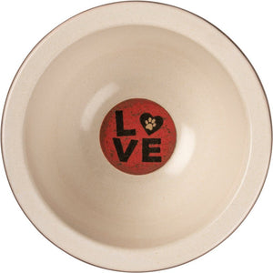 NEW Pet Bowl Lg - Love - 106842