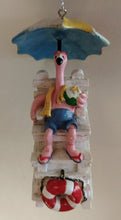 Load image into Gallery viewer, NEW Flamingo Lifeguard Ornament
