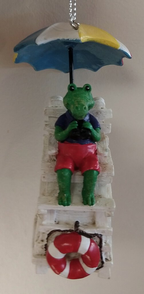 NEW Alligator Lifeguard Ornament