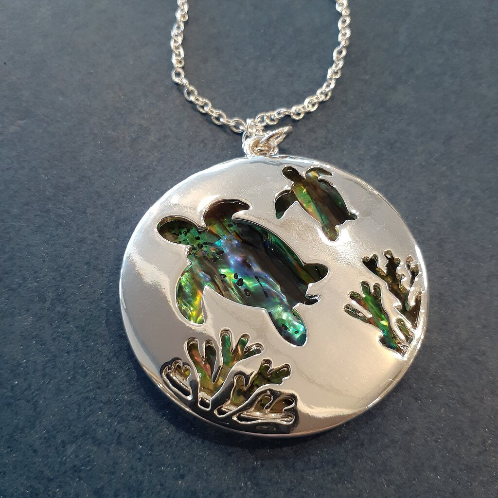 NEW Necklace - Turtle Abalone Double 8150884