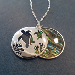 NEW Necklace - Turtle Abalone Double 8150884