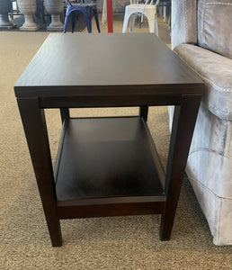 Crate & Barrel Baronet Espresso Side Table