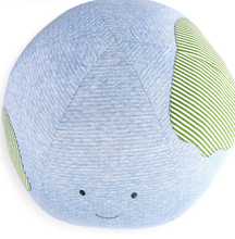 Load image into Gallery viewer, NEW Sky Blue Smiling Earth Decorative Pillow Pouf
