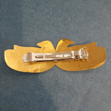 Load image into Gallery viewer, NEW Barette - Stamped Metal 2 Doves Gold
