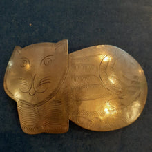 Load image into Gallery viewer, NEW Barette - Stamped Metal Large Cat Silver
