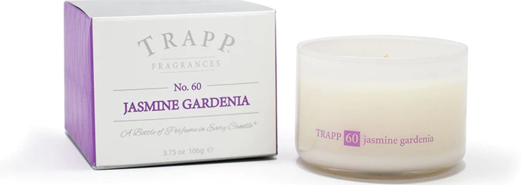 NEW Trapp Fragrances No. 60 Jasmine Gardenia 3.75oz. Poured Candle