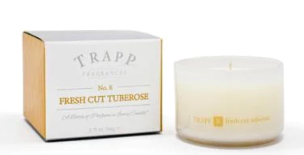 NEW Trapp Fragrances No. 8 Fresh Cut Tuberose 3.75oz. Poured Candle