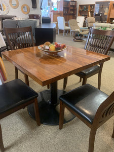 Wood Goods Ind. 36" Square Oak Finish Dining Table