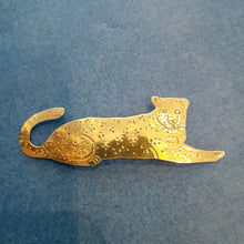 Load image into Gallery viewer, NEW Pin - Stamped Metal Cheetah Gold
