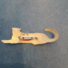 Load image into Gallery viewer, NEW Pin - Stamped Metal Cheetah Silver
