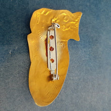 Load image into Gallery viewer, NEW Pin - Stamped Metal Textured Cat Gold
