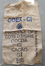 Load image into Gallery viewer, Burlap Coffee Sack - COEX-CI #5185 West Africa
