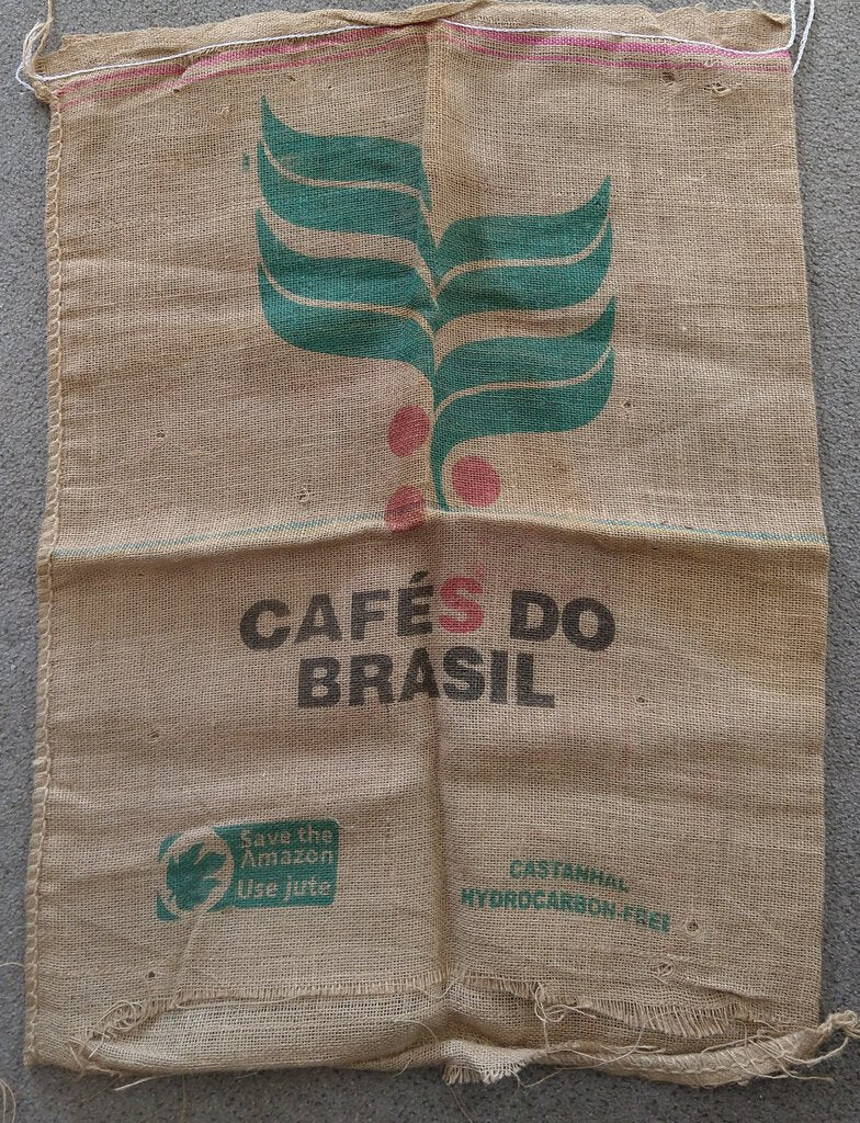 Burlap Coffee Sack - Cafe S Do Brasil