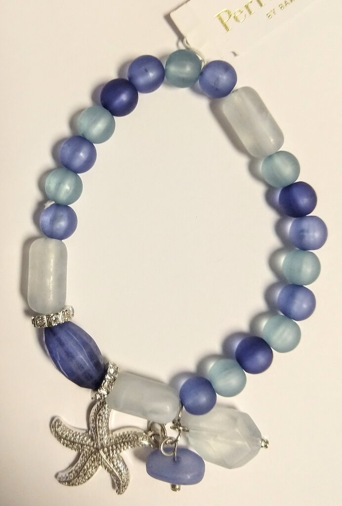 NEW Bracelet - Starfish & Blue Beads 8005709