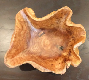 NEW Hand-Crafted Root Wood Live Edge Bowl