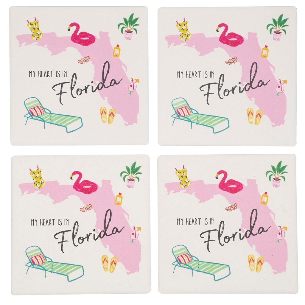 NEW Coaster Set - Florida - 150097