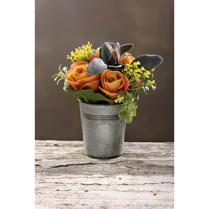 NEW Planter - Orange Roses - 110544