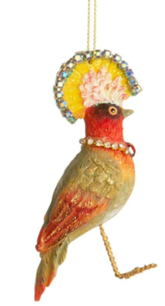 NEW Gisela Graham Ornament - Fantasy Jeweled Bird 13541A
