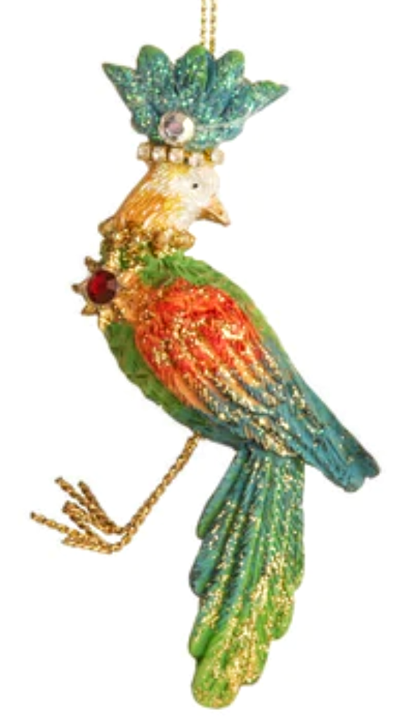 NEW Gisela Graham Ornament - Fantasy Jeweled Bird 13541B