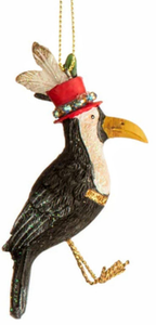 NEW Gisela Graham Ornament - Fantasy Jeweled Bird 13541C