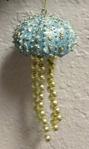 NEW Resin Jellyfish Ornament - Blue