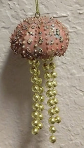 NEW Resin Jellyfish Ornament - Dark Pink