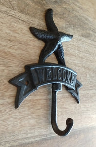 NEW Cast Iron Starfish WELCOME Hook MA-1101