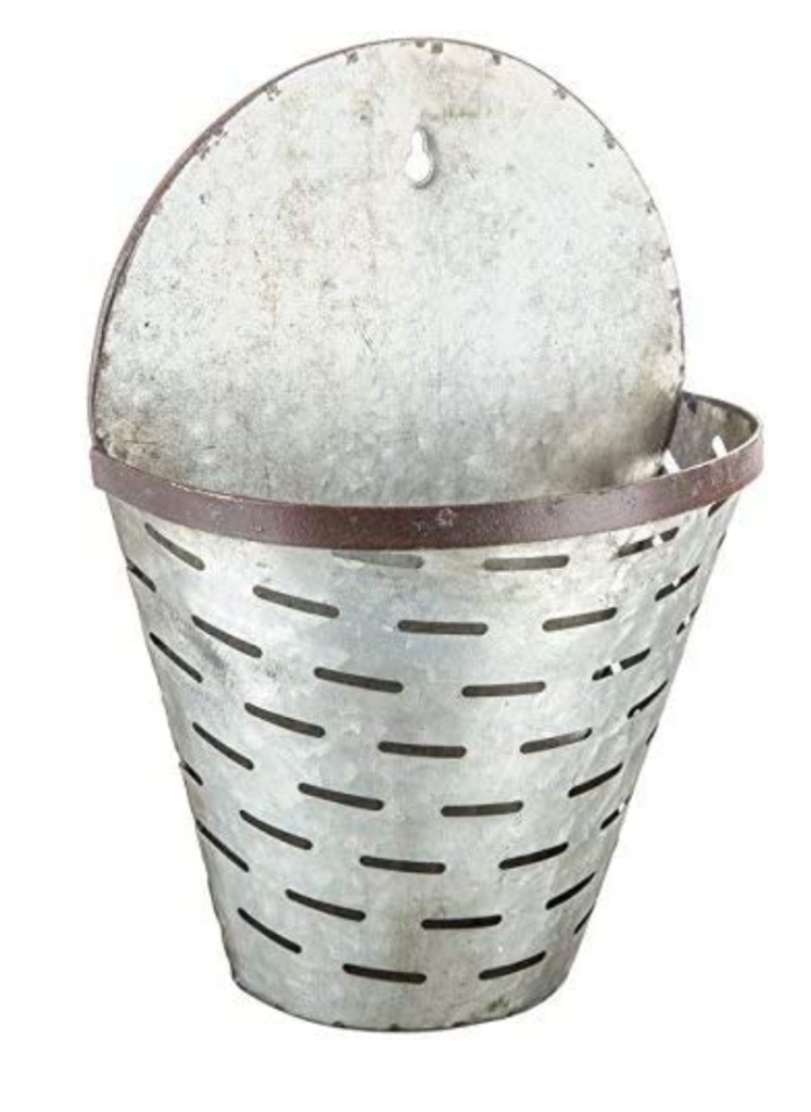 NEW Olive Basket Wall Planter UW-6034