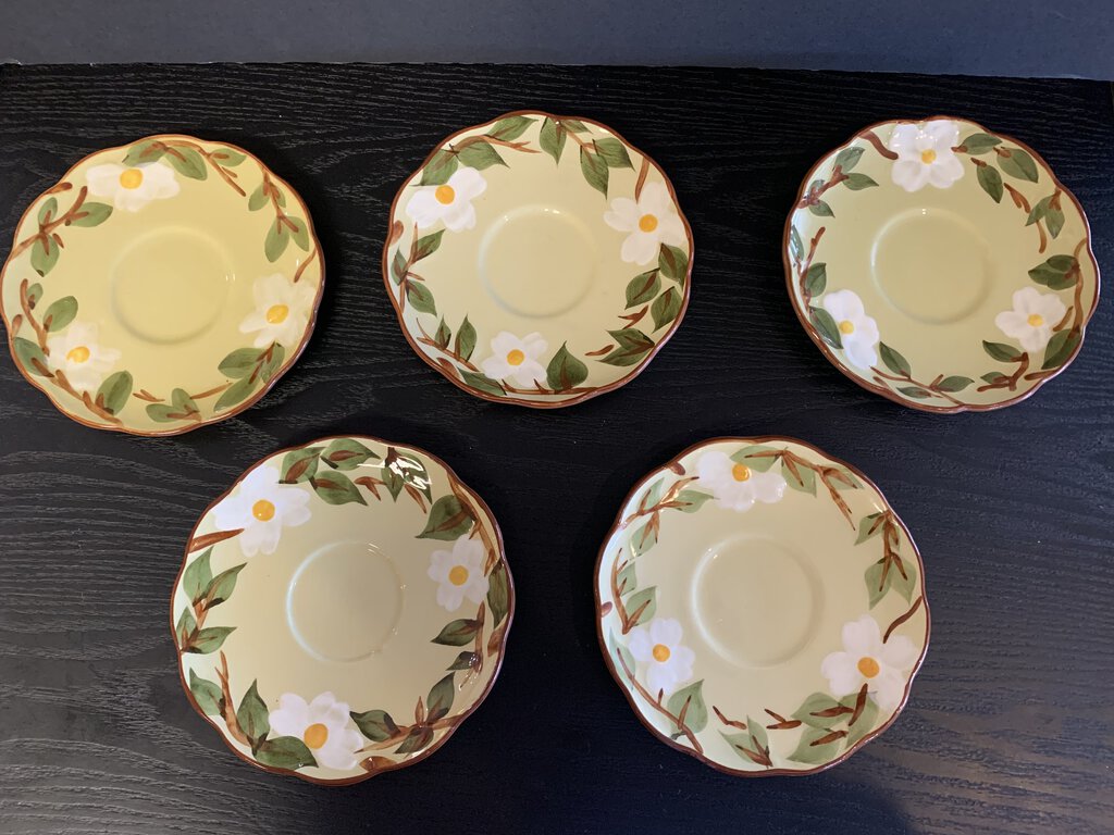 Stangl White Dogwood 6in Saucer