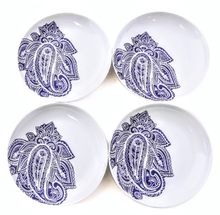 Load image into Gallery viewer, NEW 4-Pc SET Thirstystone Indigo Appetizer Plates
