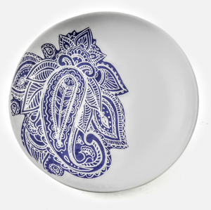 NEW 4-Pc SET Thirstystone Indigo Appetizer Plates