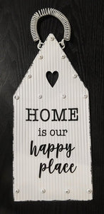 NEW Corrugated Metal House Sign - Home