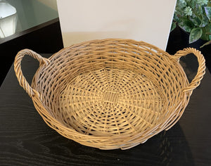 Natural Wicker Basket w/ Handles