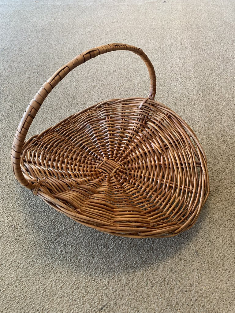 Brown Wicker Gathering Basket