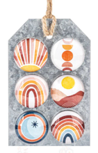 Load image into Gallery viewer, NEW 6-Pc SET Boho Landscape Magnets CB179174
