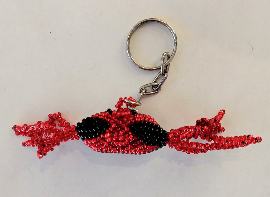 NEW Beaded Key Chain - Crab - SB-KC-0116