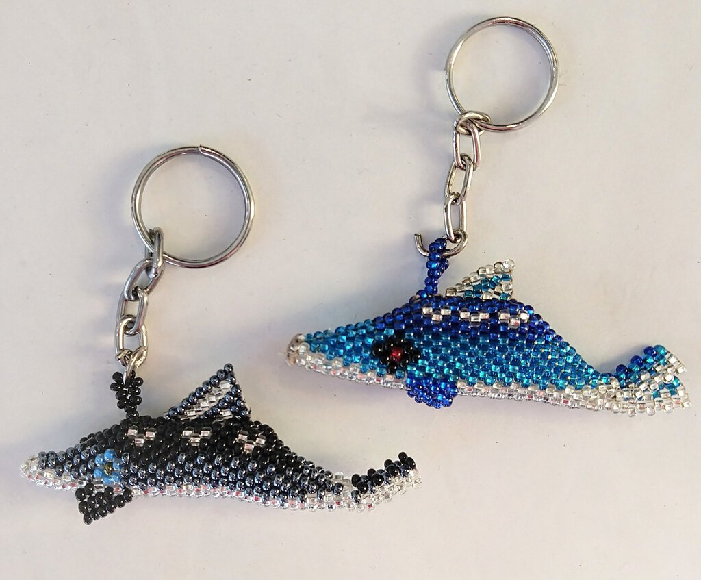 NEW Beaded Key Chain - Whale - SB-KC-0114