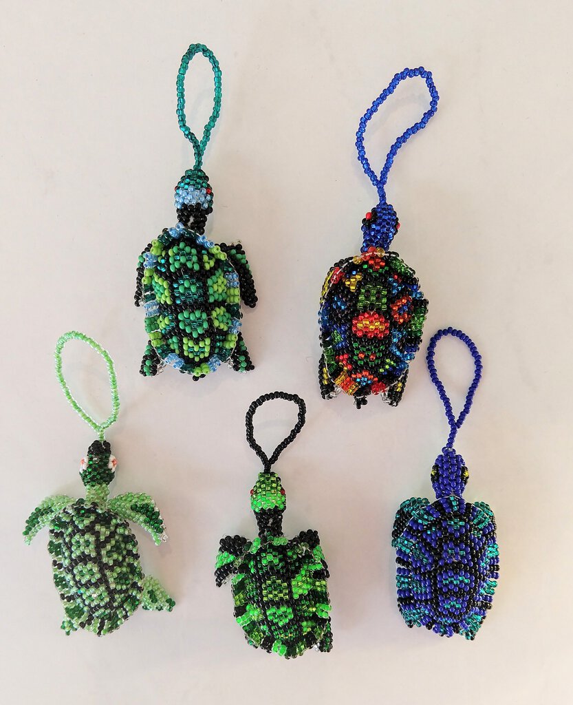 NEW Beaded Ornament - Sea Turtle - SB-ST-ORN
